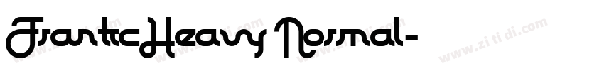 FranticHeavy Normal字体转换